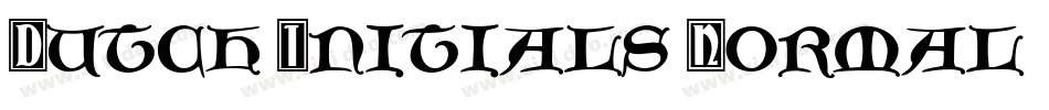 Dutch Initials Normal字体转换